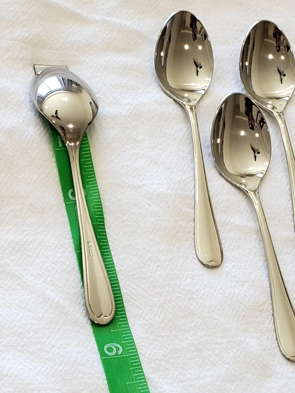 WMF Set 6 Cromargan Germany 18/10 Stainless Steel Coffee Spoons, Vintage, MCM